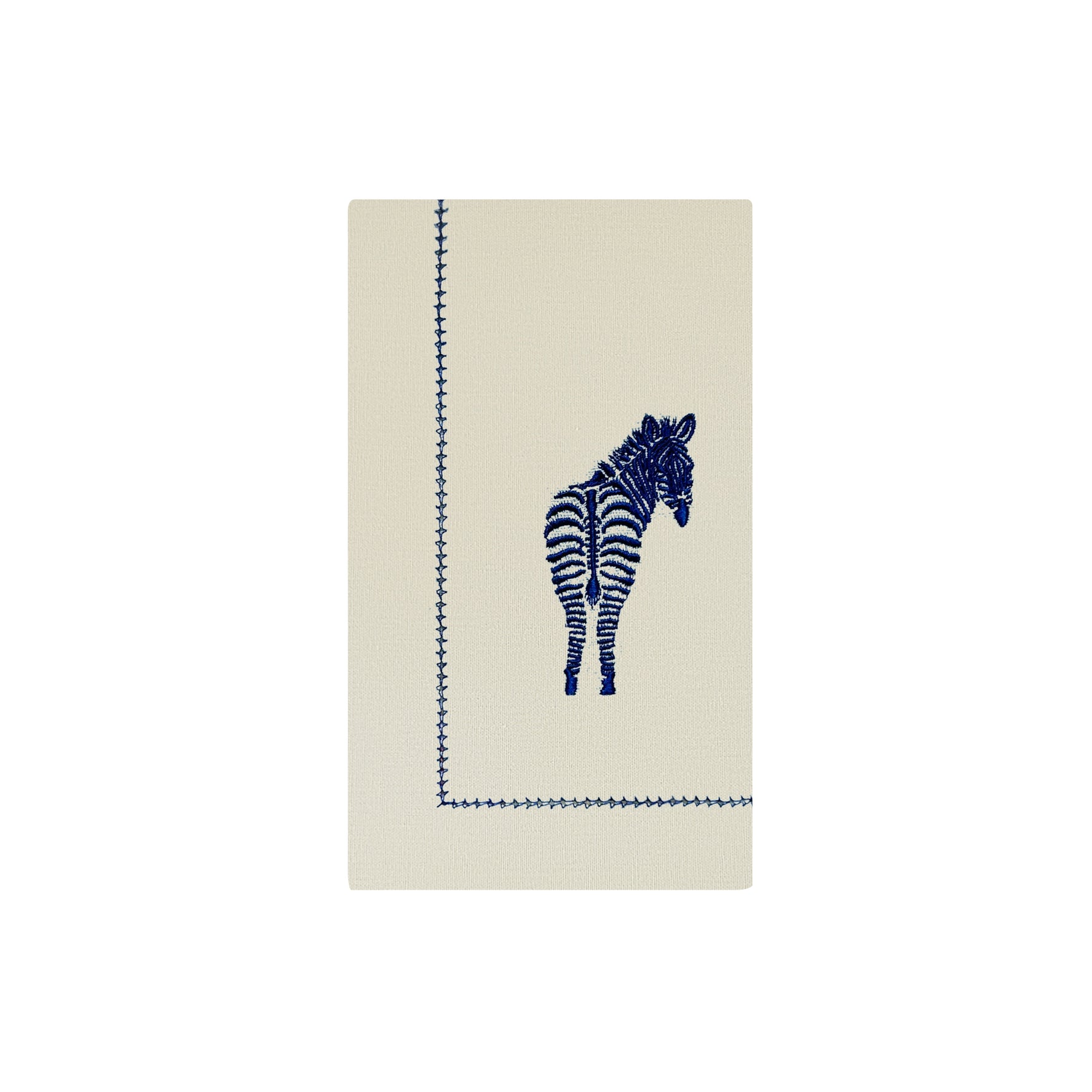 Embroidered Zebra Placemats | Set of 4