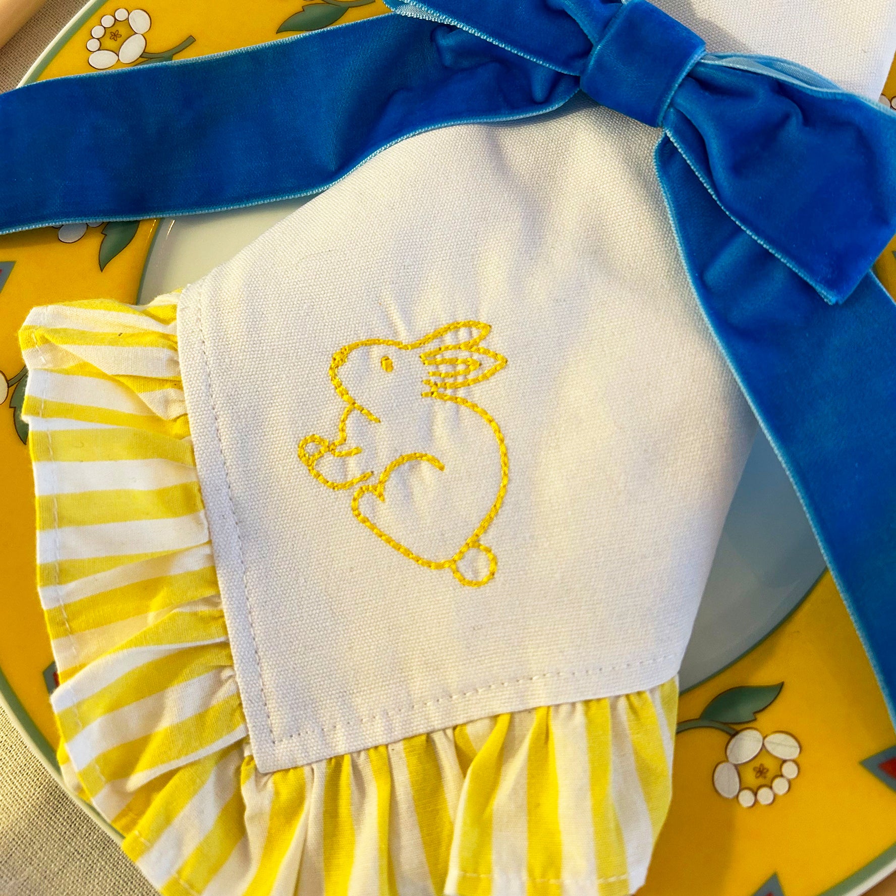 Easter Frilly Bunny  Napkins  | Set of 2