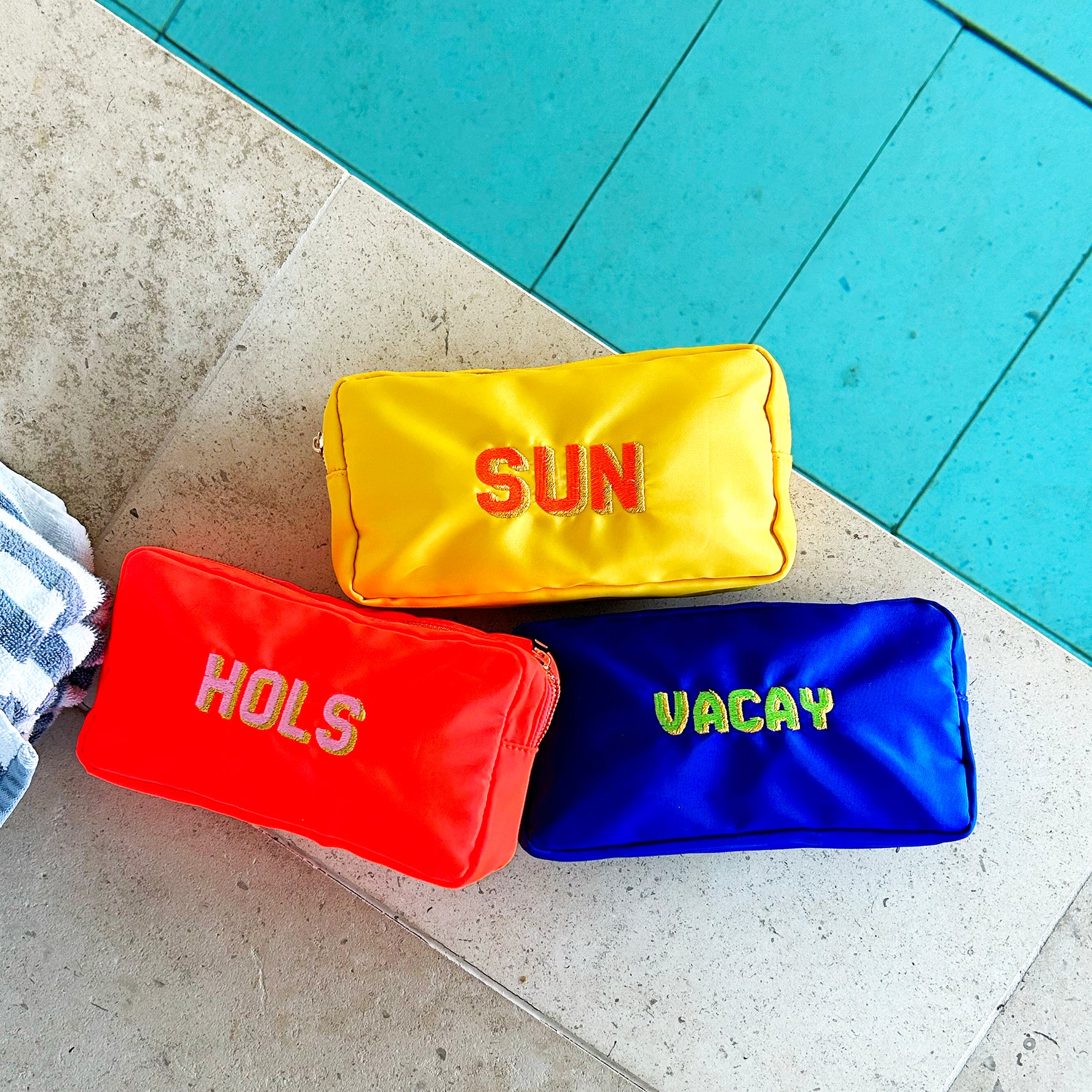 Embroidered Travel Bags