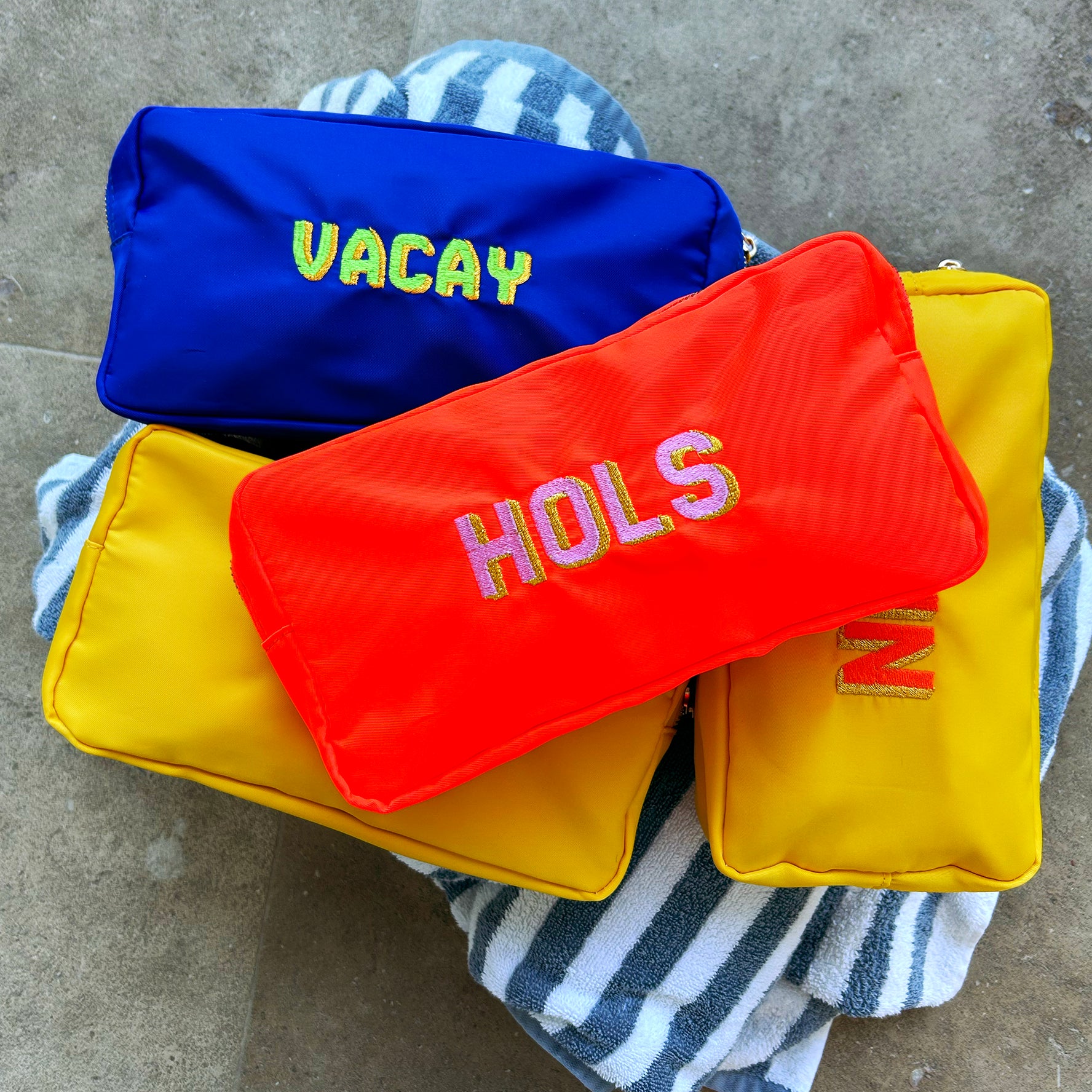 Embroidered Travel Bags