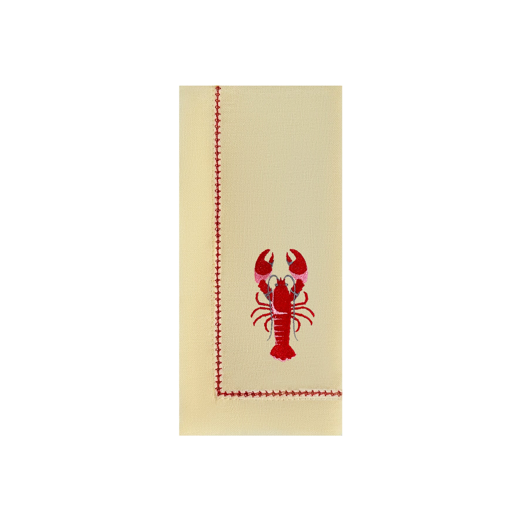 Embroidered Lobster Placemats | Set of 4