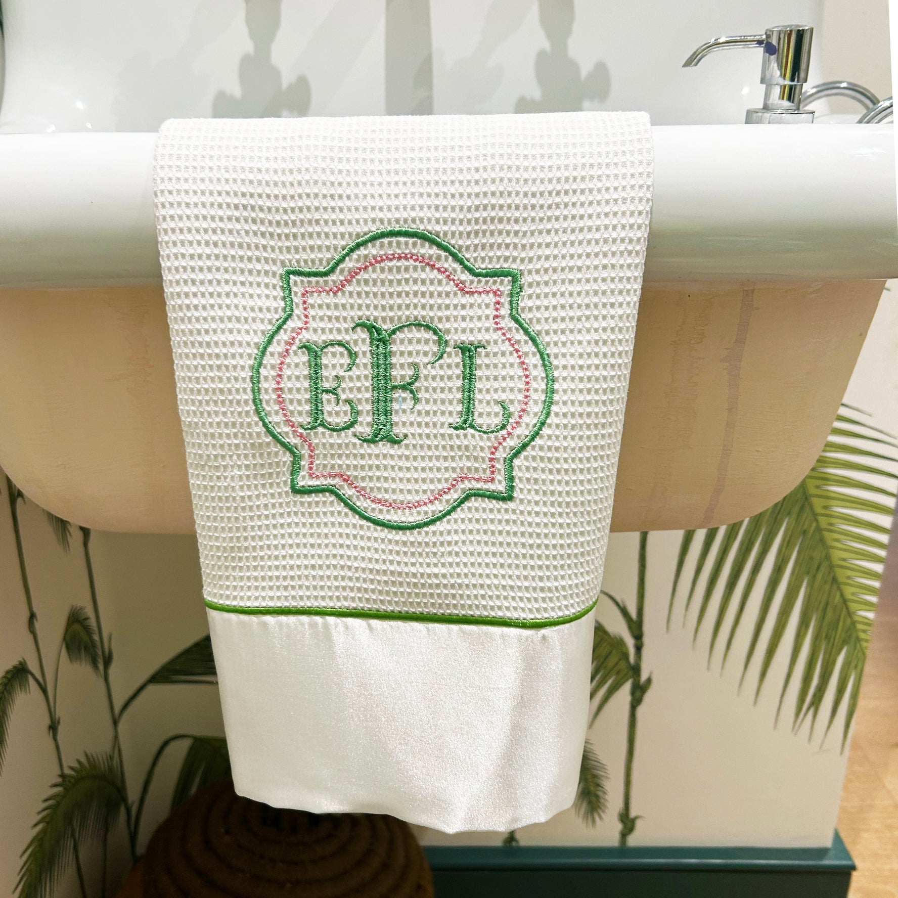 Monogram Luxury Bathroom Hand Towels