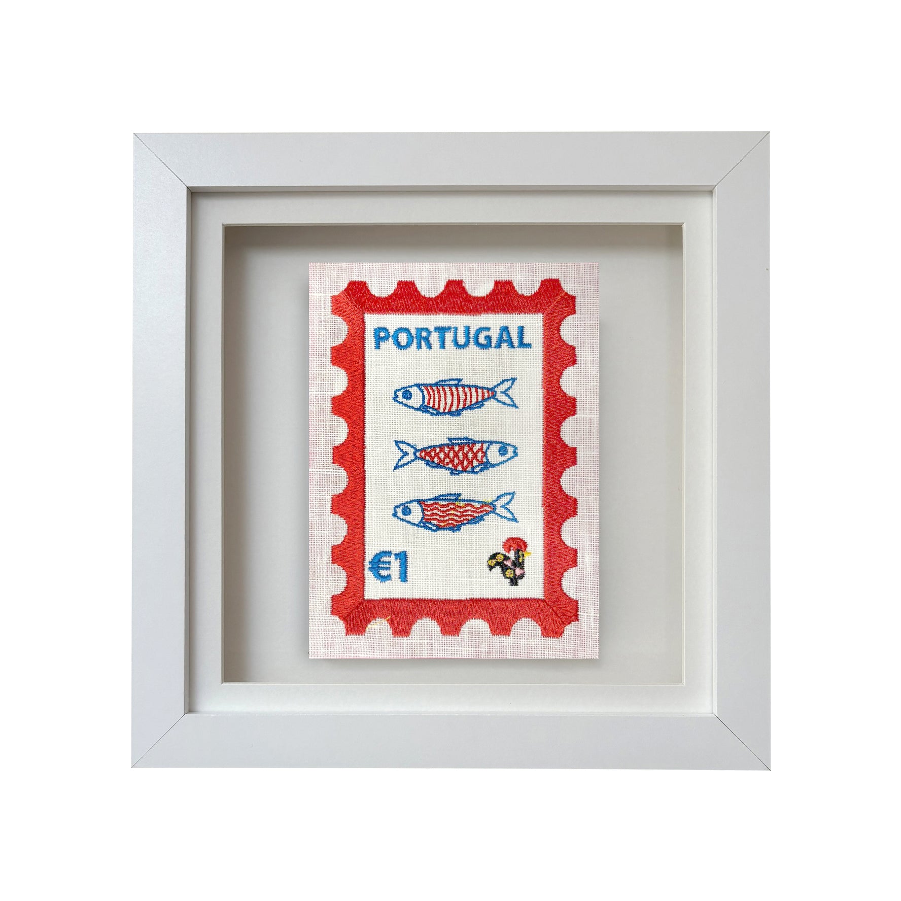Portugal Embroidered Stamp Artwork