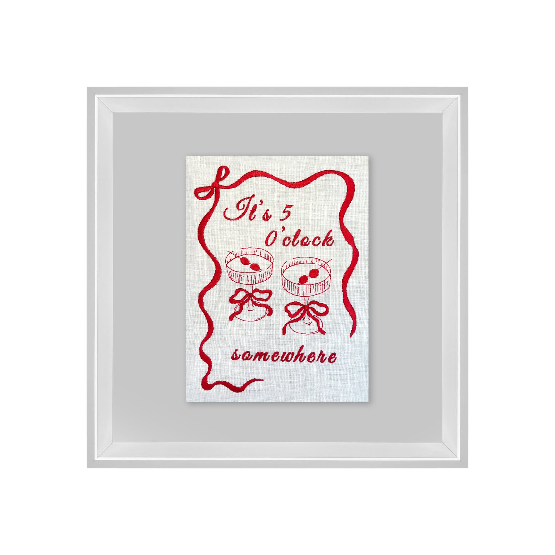 Lillyloves 5 O'Clock Somewhere artwork featuring colorful, stylish design ideal for wall decor in living spaces.