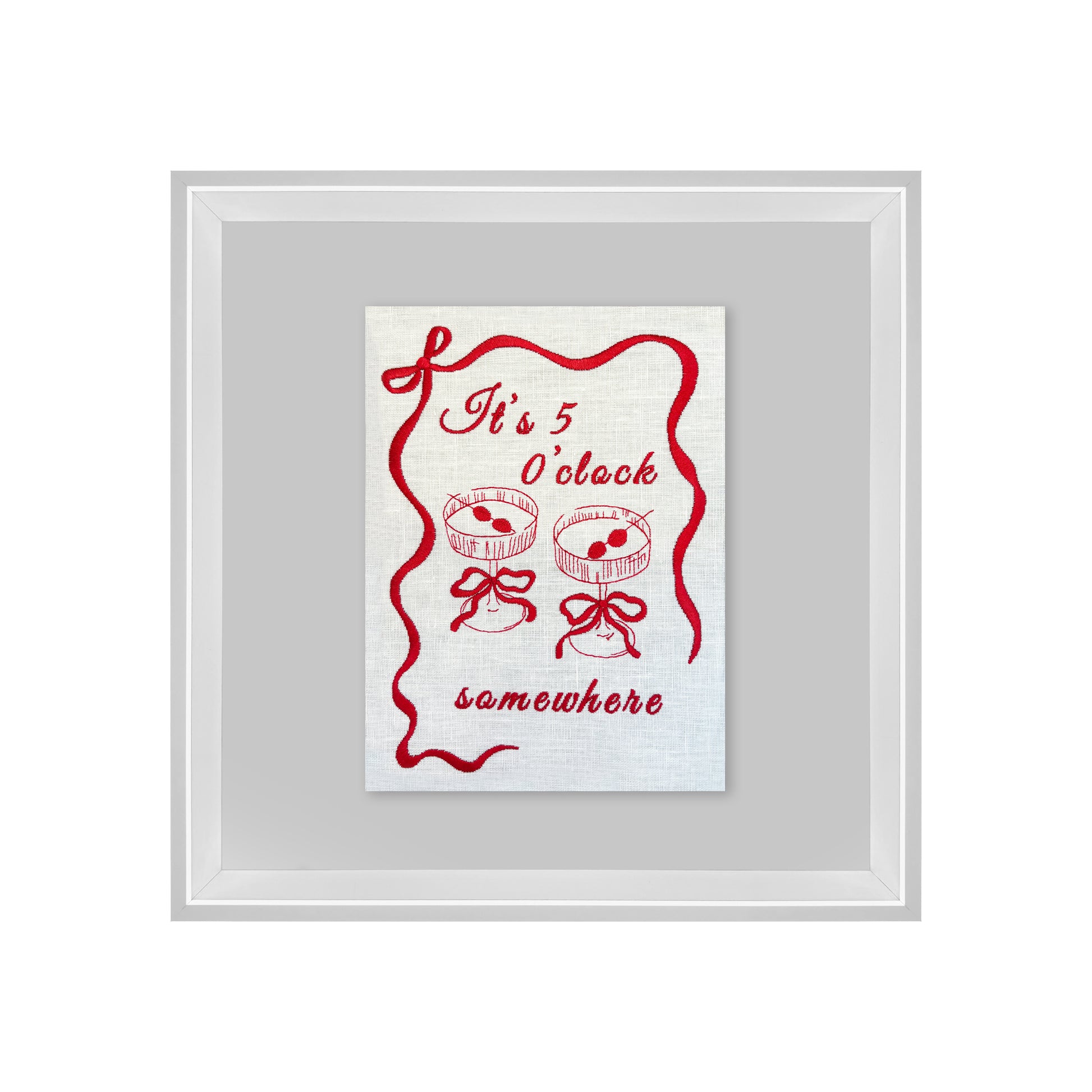 Lillyloves 5 O'Clock Somewhere artwork featuring colorful, stylish design ideal for wall decor in living spaces.