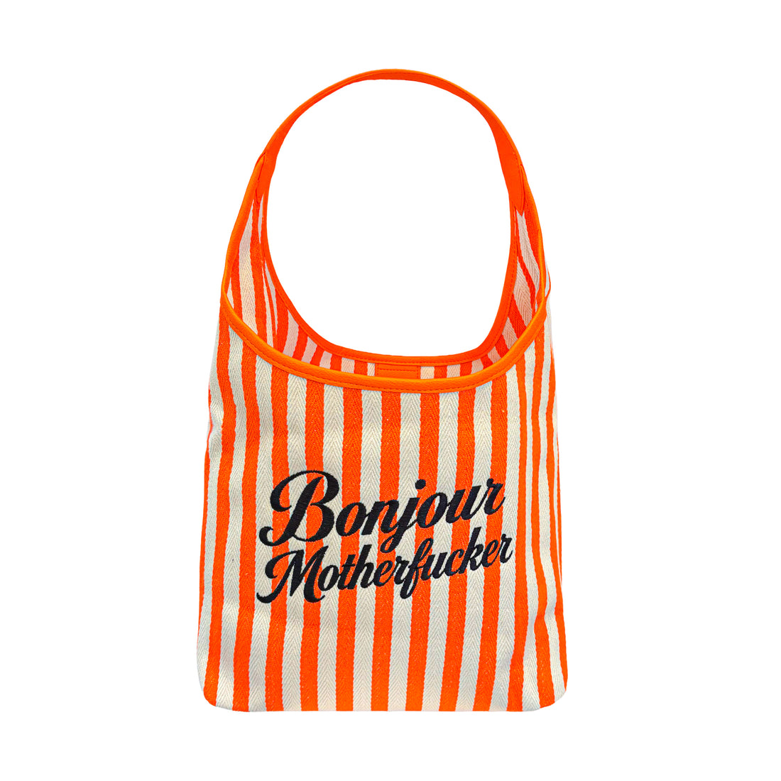 Orange Bonjour Motherfuckers Tote Bag