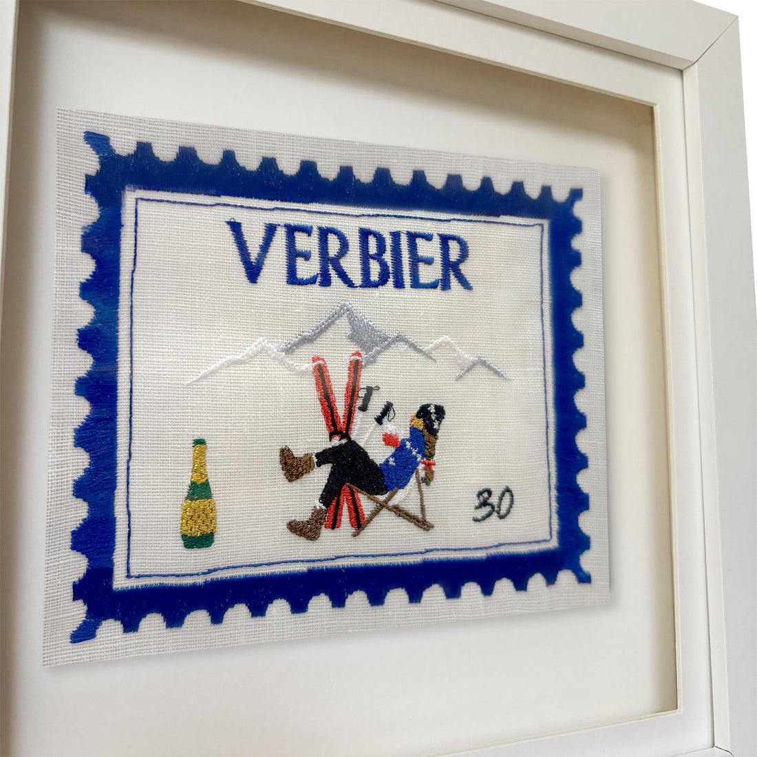 Verbier Embroidered Stamp