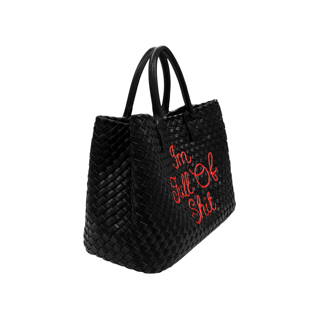 I'm Full Of Shit Black Handbag