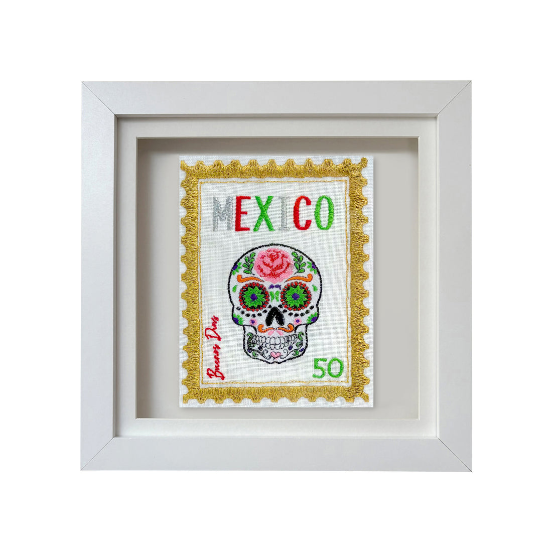 Mexico Embroidered Artwork Print