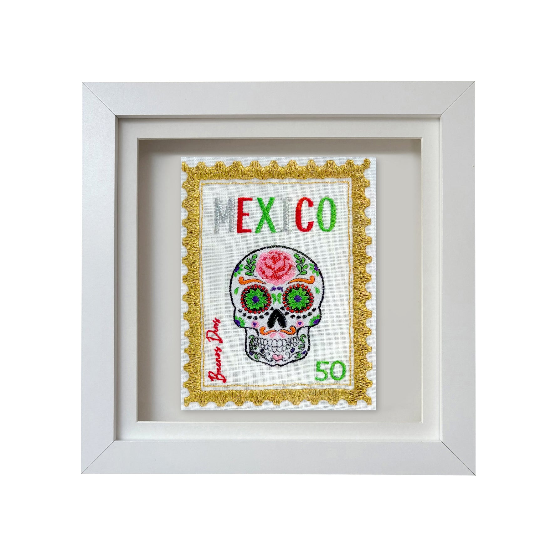 Mexico Embroidered Artwork Print