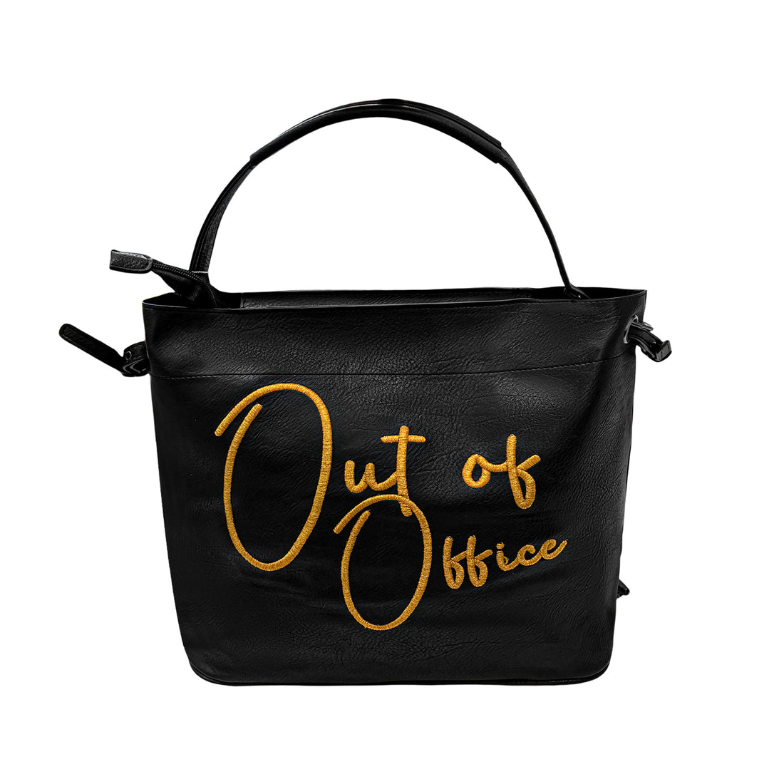 Lilly Loves Out Of Office handbag with structured design, top handles, and neutral color for stylish everyday use.