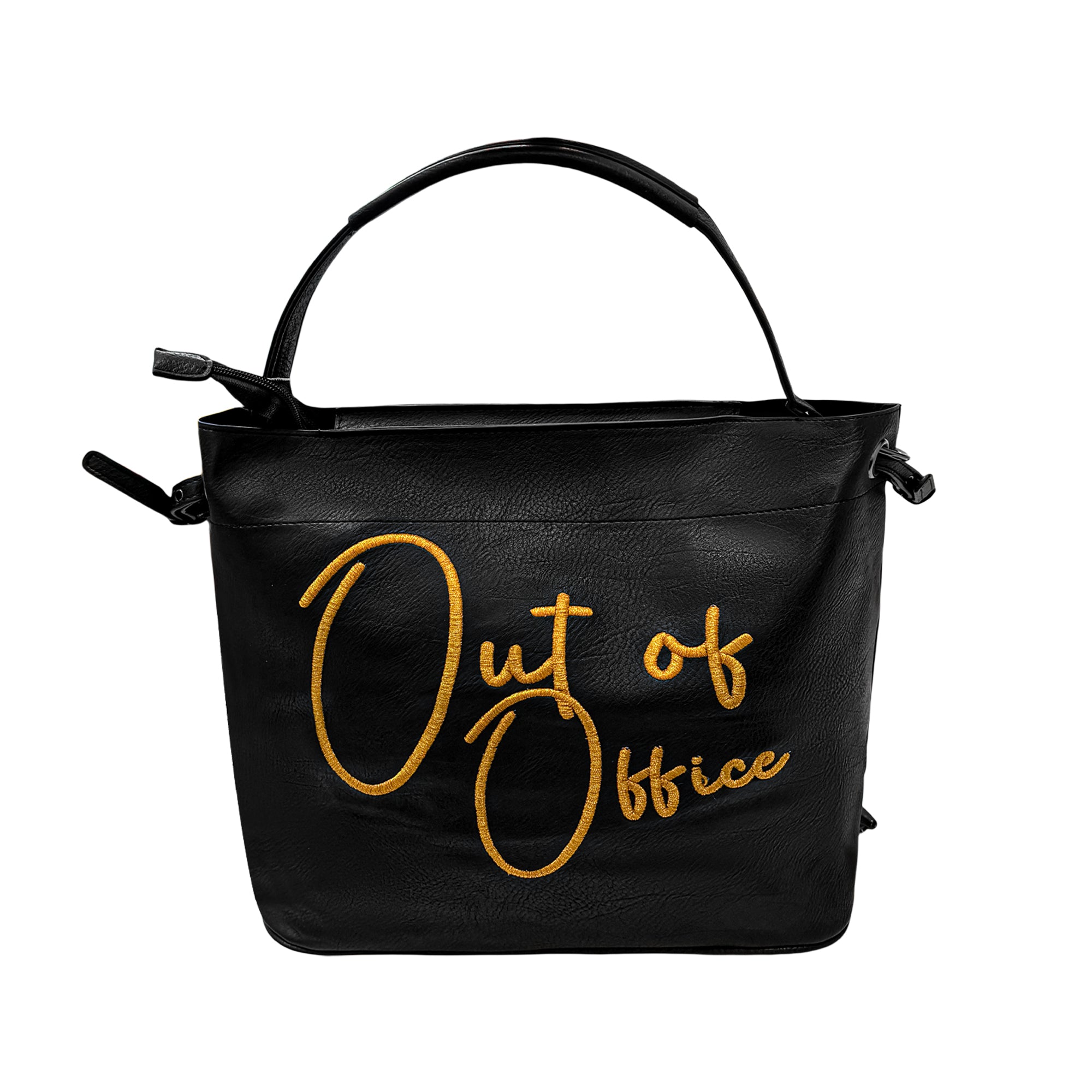 Lilly Loves Out Of Office handbag with structured design, top handles, and neutral color for stylish everyday use.