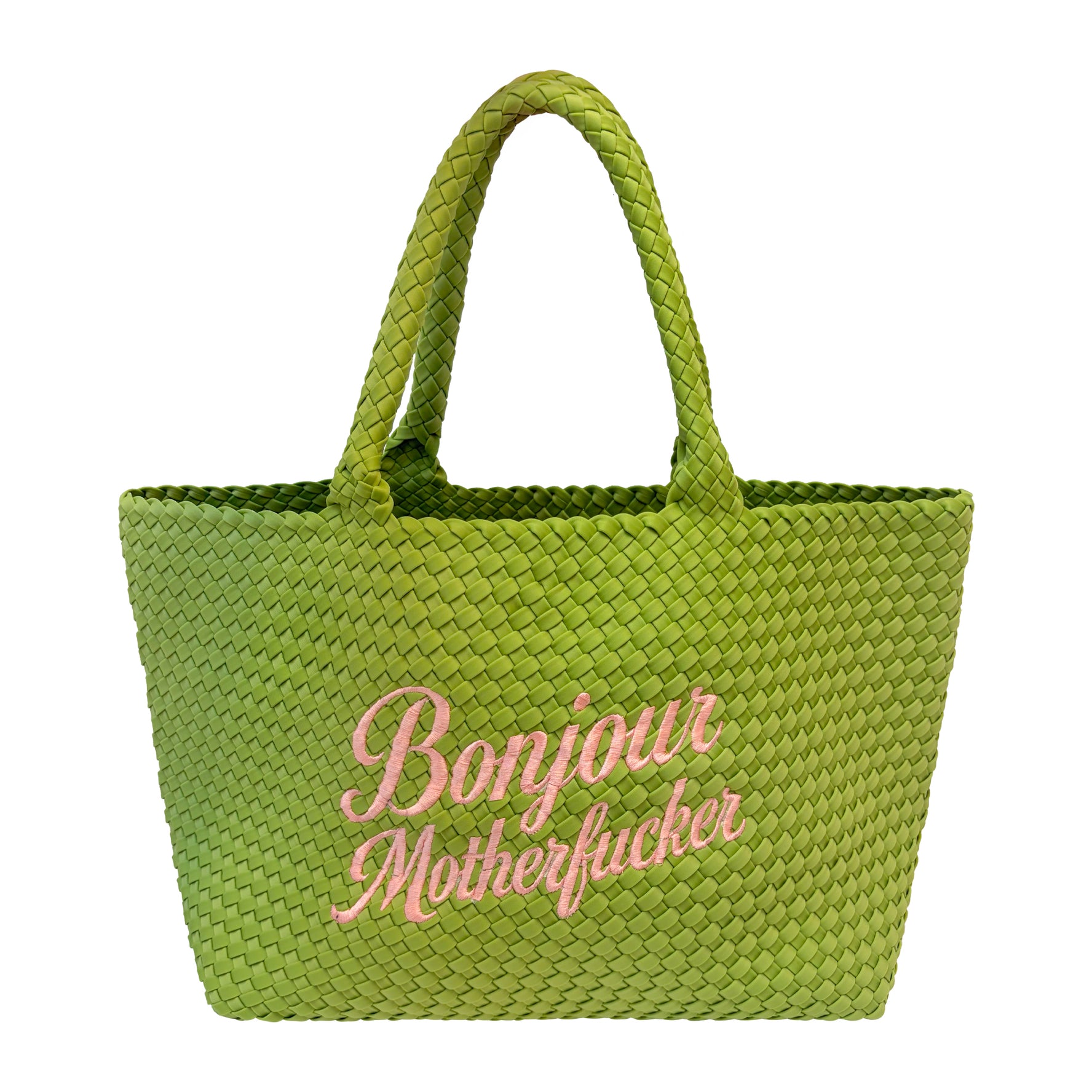 Green Bonjour Motherfucker Green Handbag