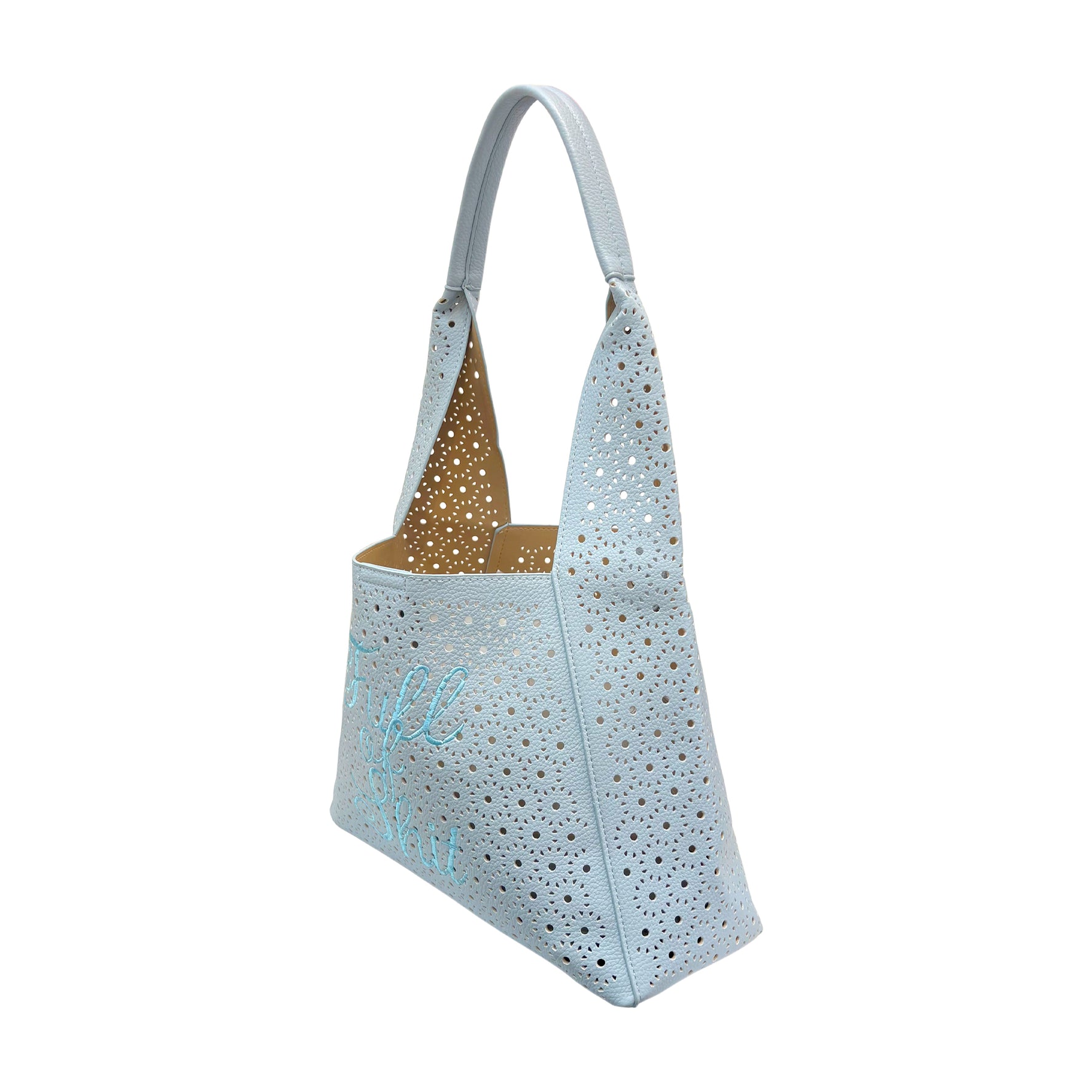 Embroidered Blue Sumer FOS Bag