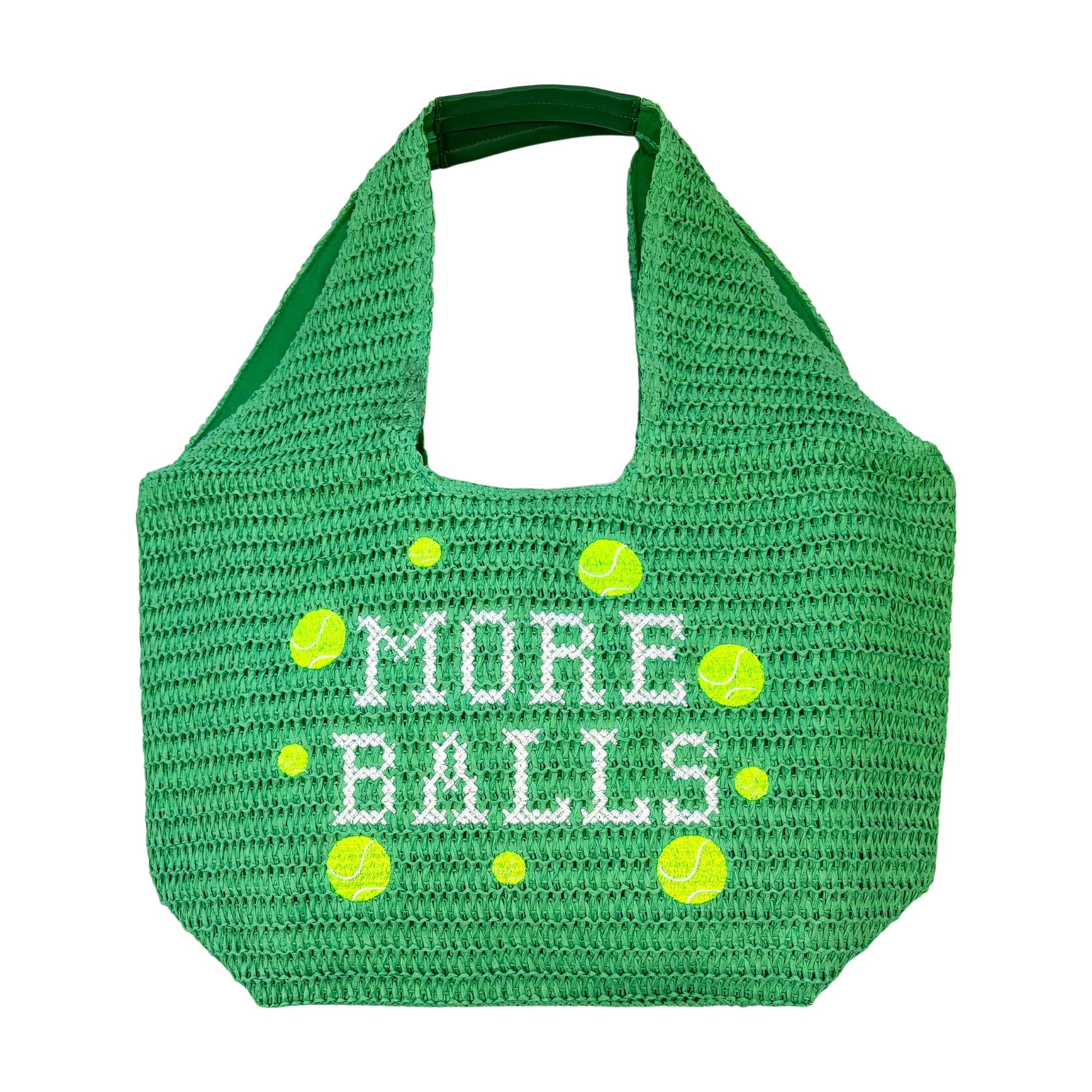Green Lilly Loves oversized handbag with bold, rounded shapes and spacious design, perfect for casual and stylish outings.
