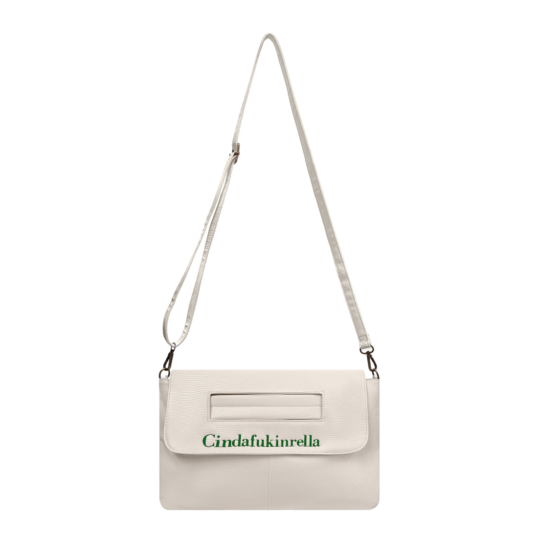 Cinderfuckinrella White Clutch Bag
