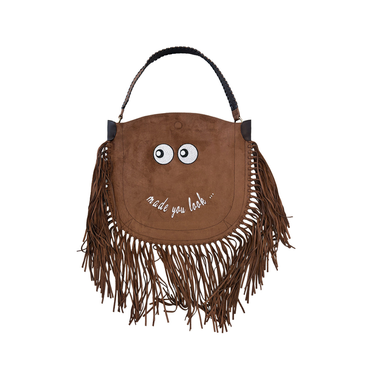 Suede Made You Look Tan Tassel Handbag