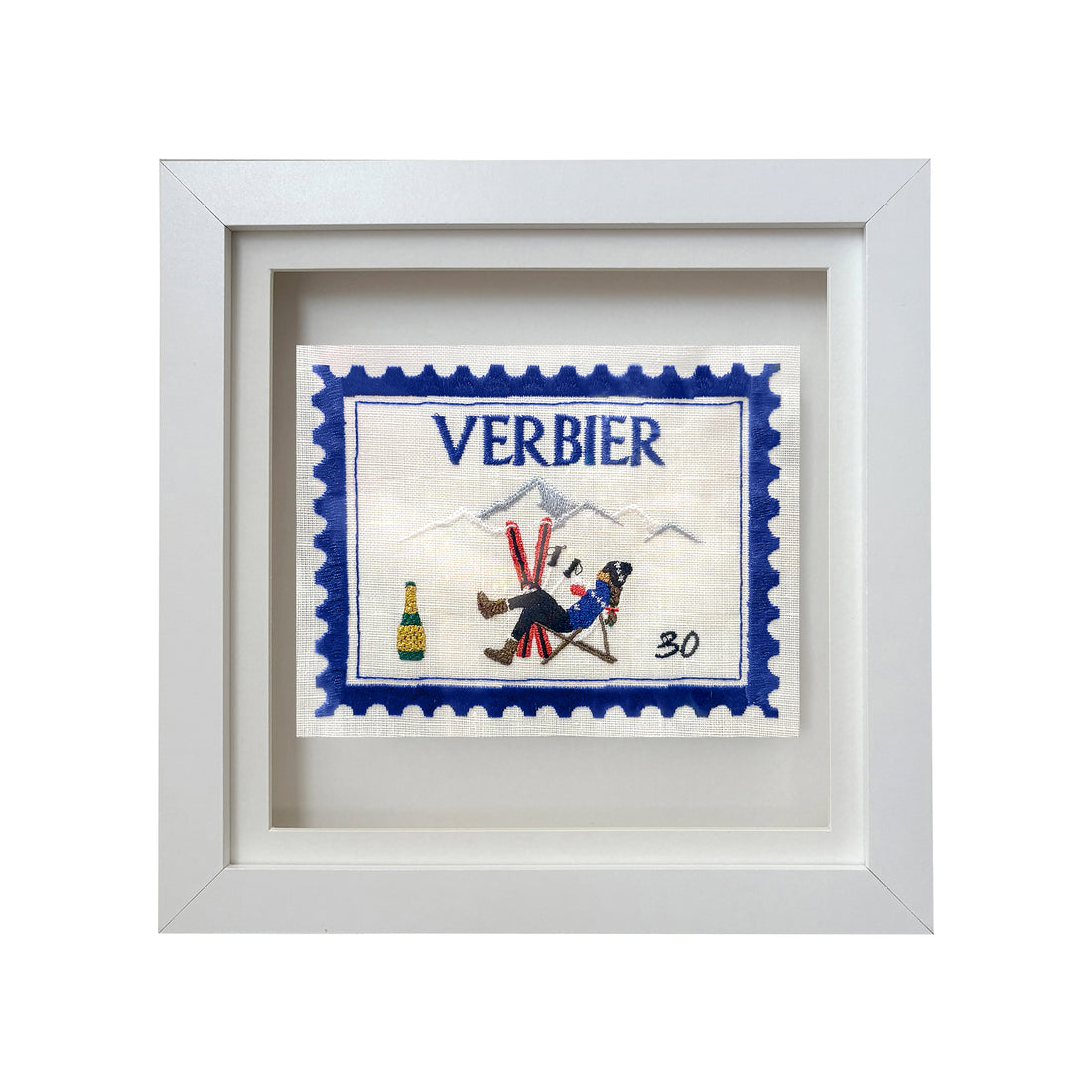 Verbier Embroidered Stamp