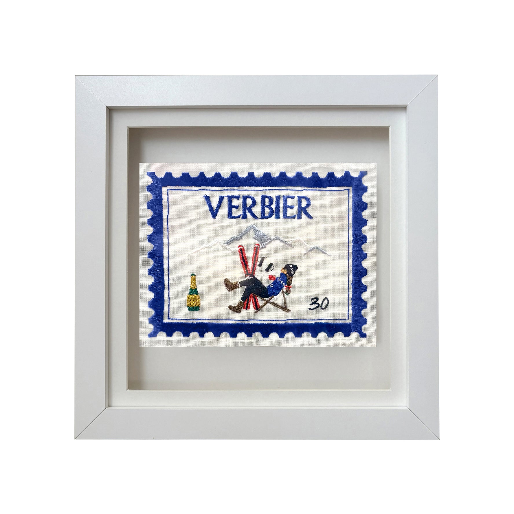 Verbier Embroidered Stamp