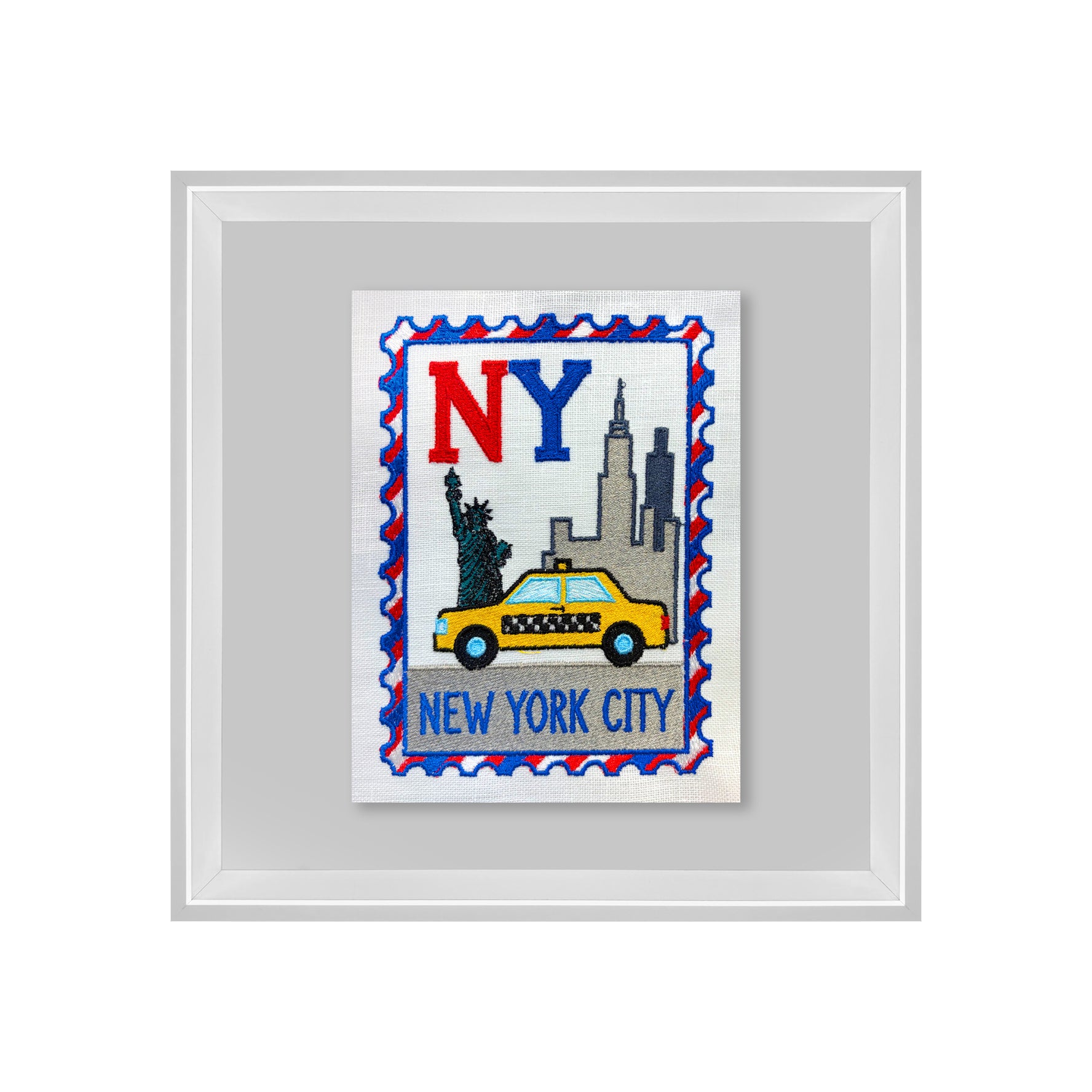 NY Yellow Taxi Embroidered Stamp