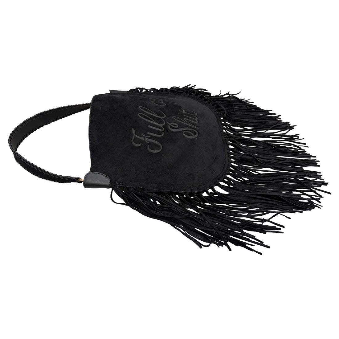 Full of Shit  Black Tassel Handbag