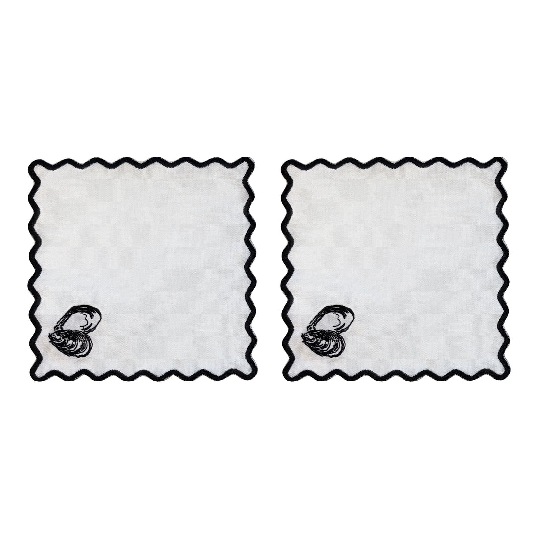 Oyster Cocktail Napkins | Set of 4