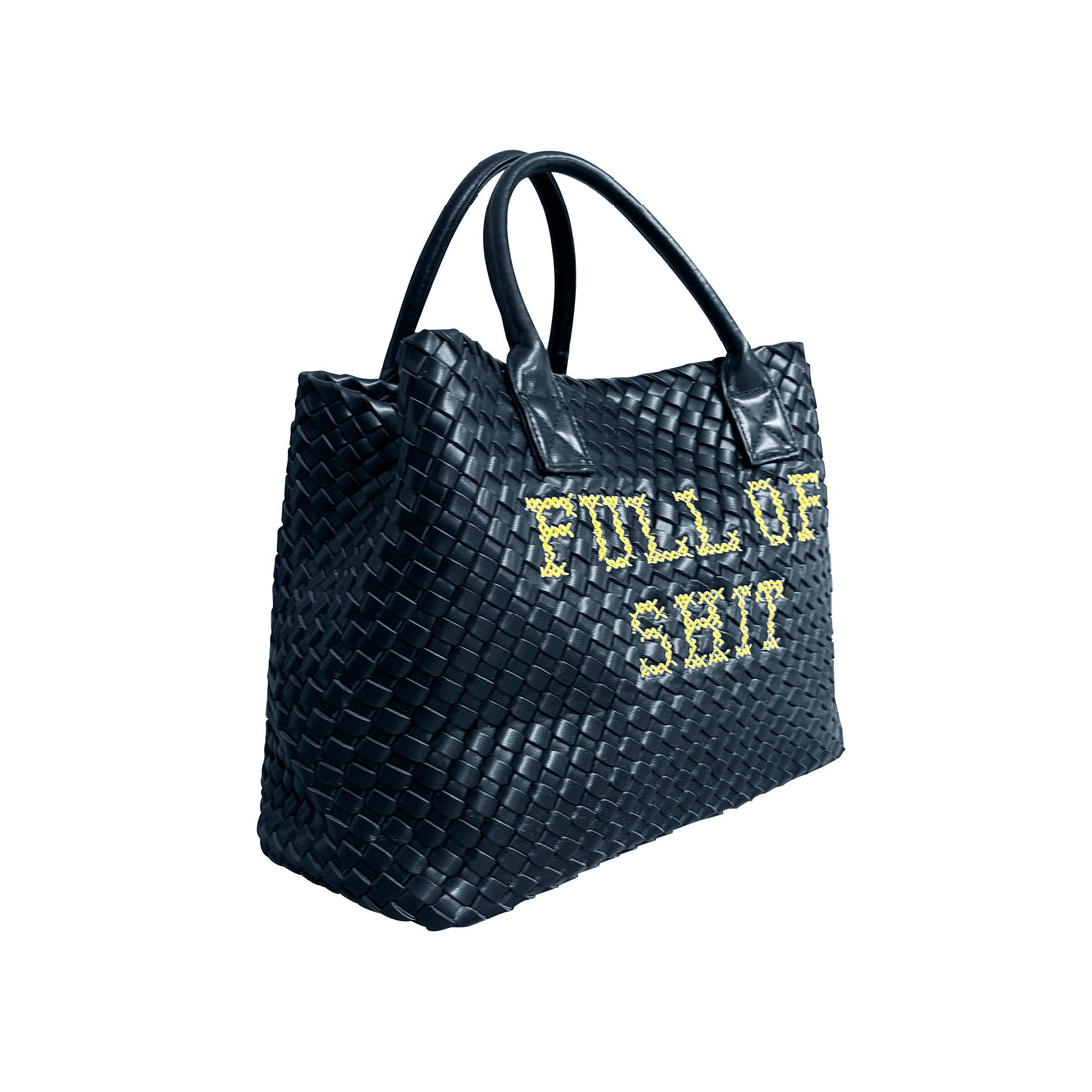 Vegan FULL OF SHIT woven Handbag