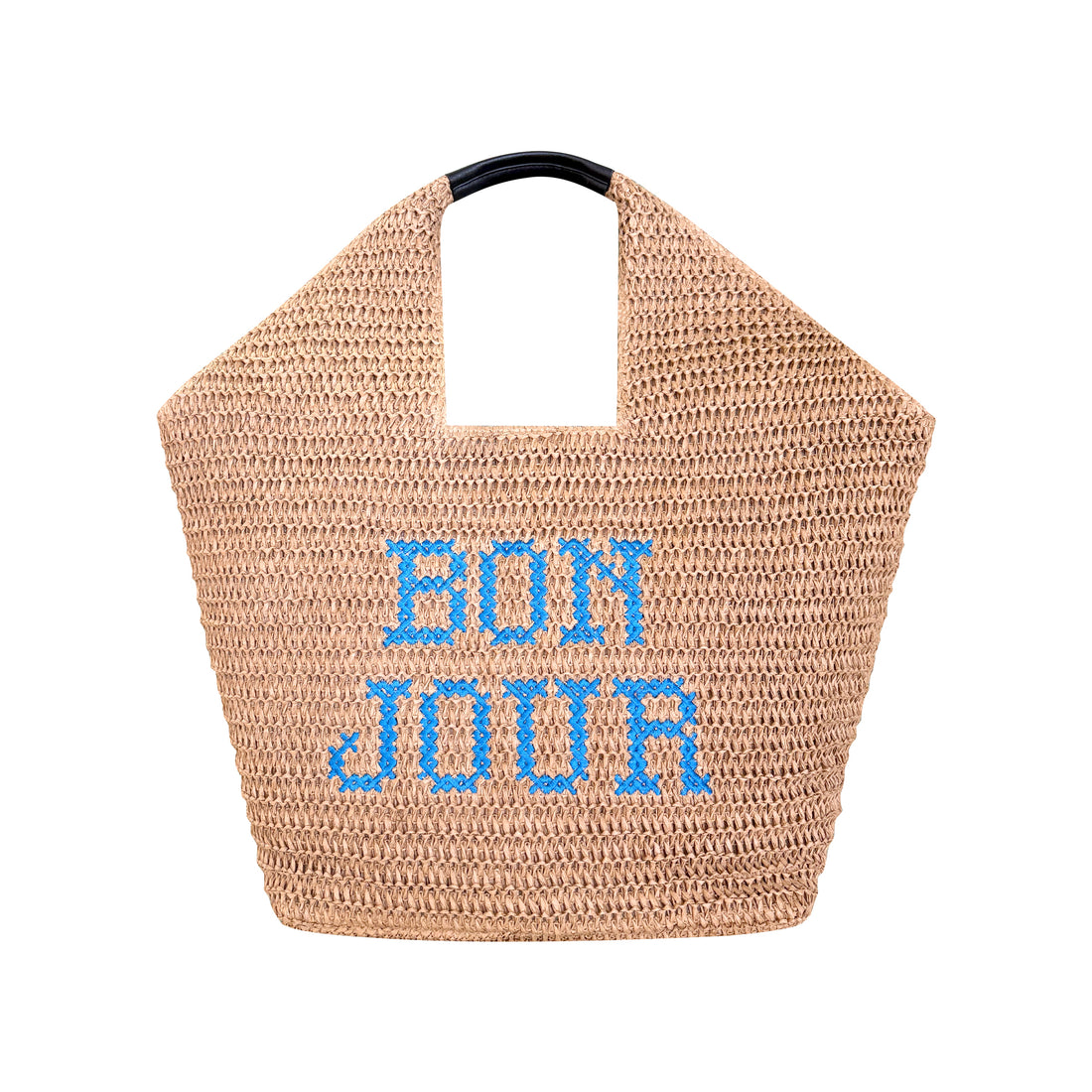 Bonjour Straw Beach Bag