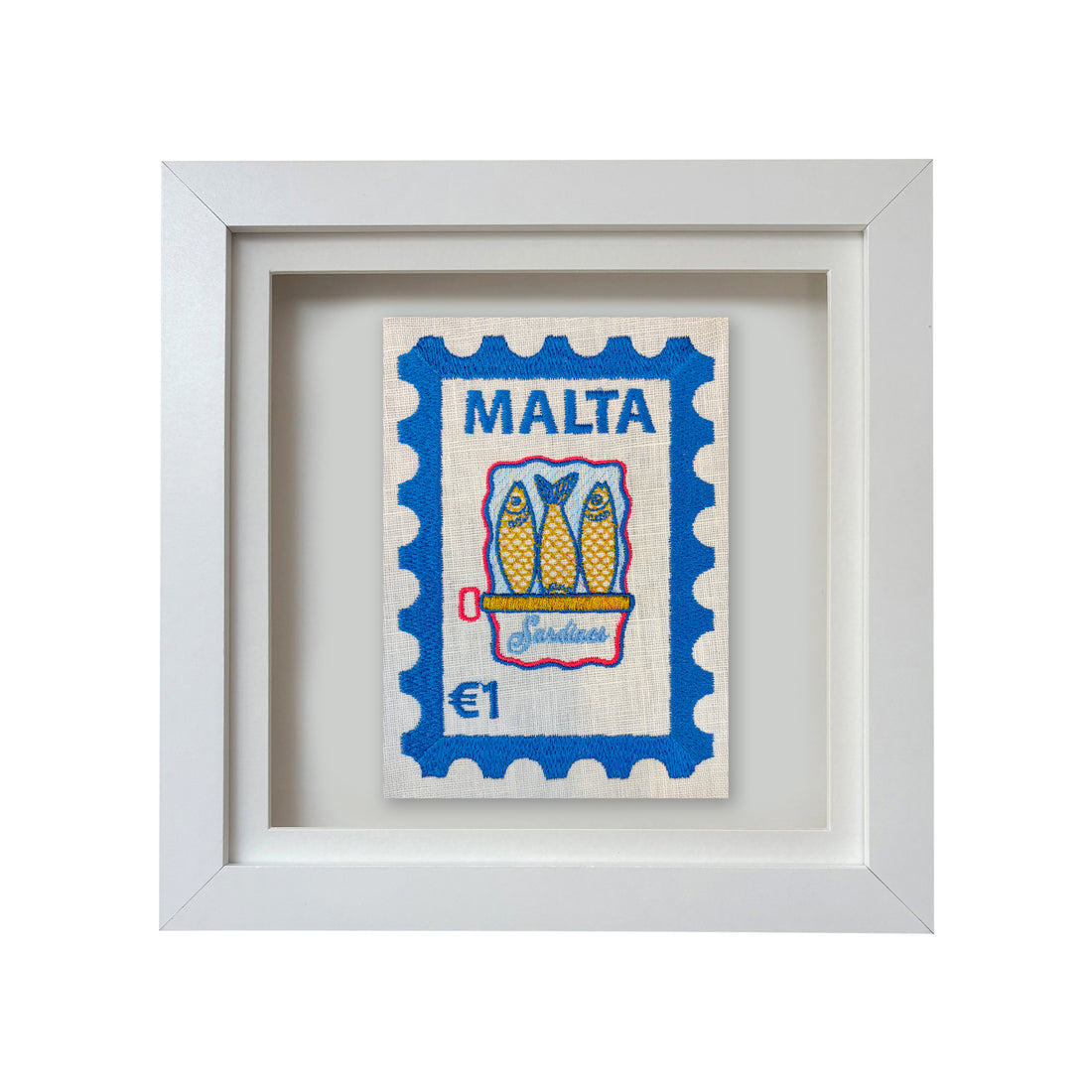 Malta Embroidered Stamp Artwork