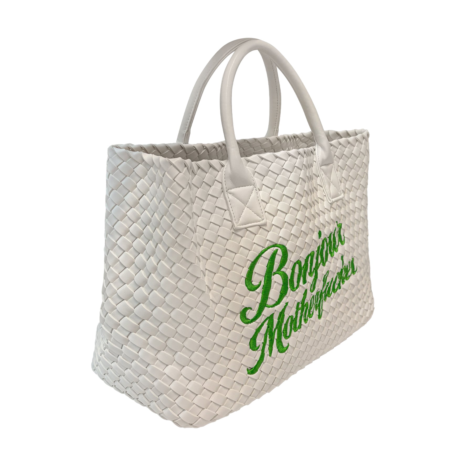 White Bonjour Motherfucker Bag