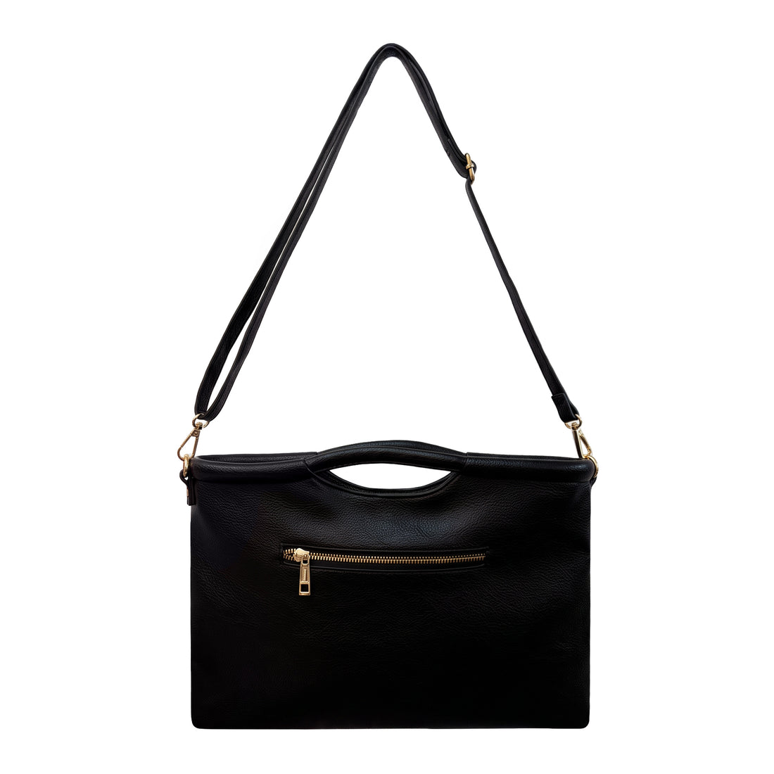 Cinderfuckinrella Black Vegan Leather Clutch