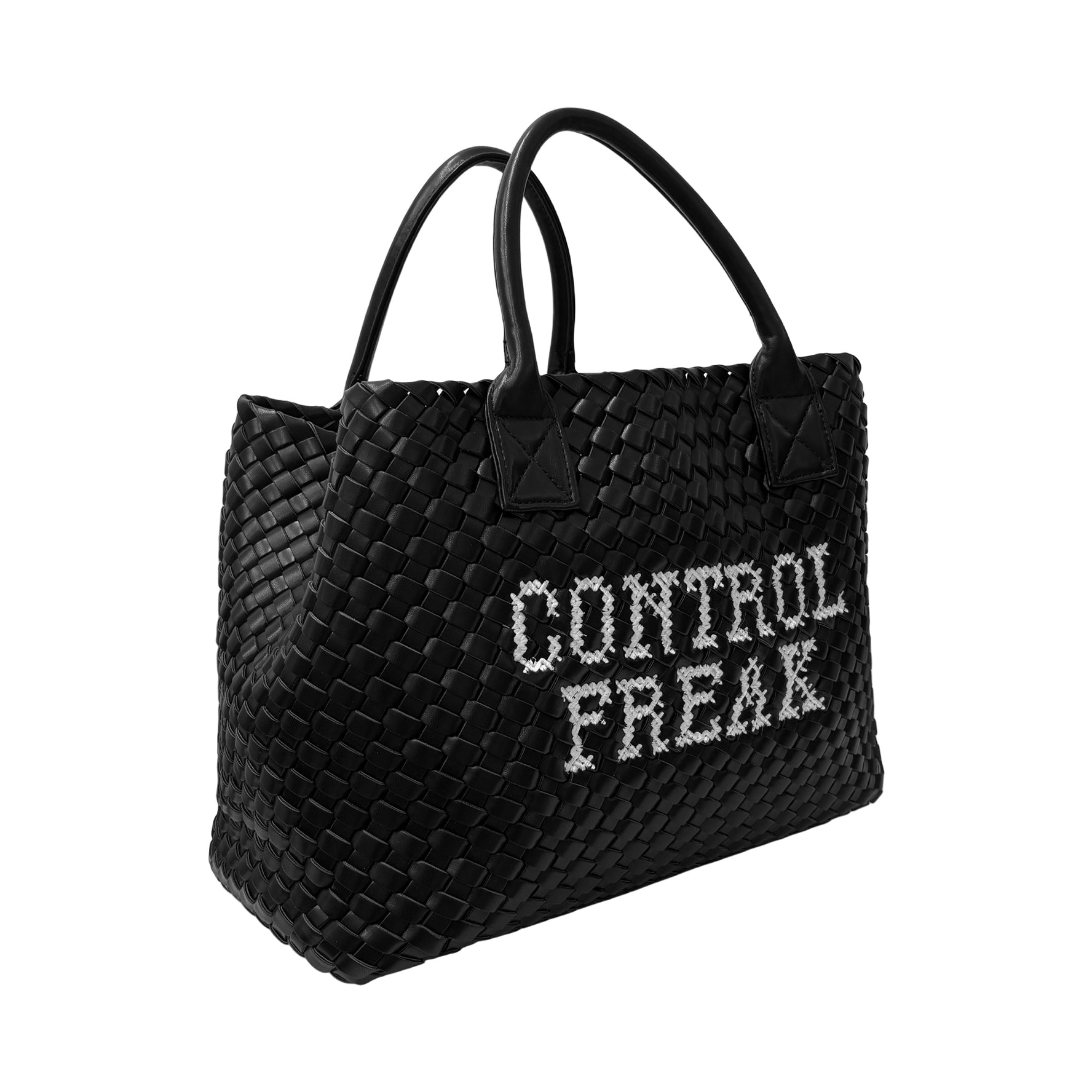 Control Freak Embroidered Handbag