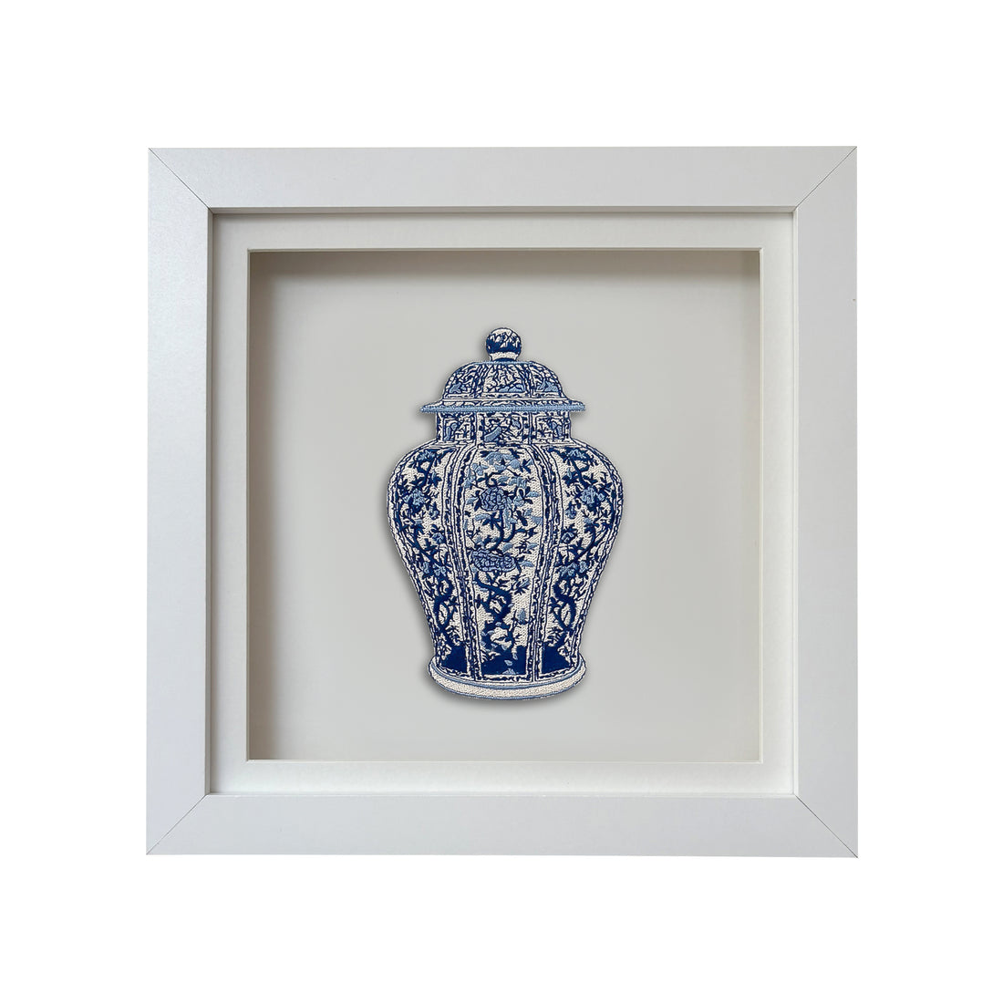 Ginger Jar #1 Embroidered Art Work