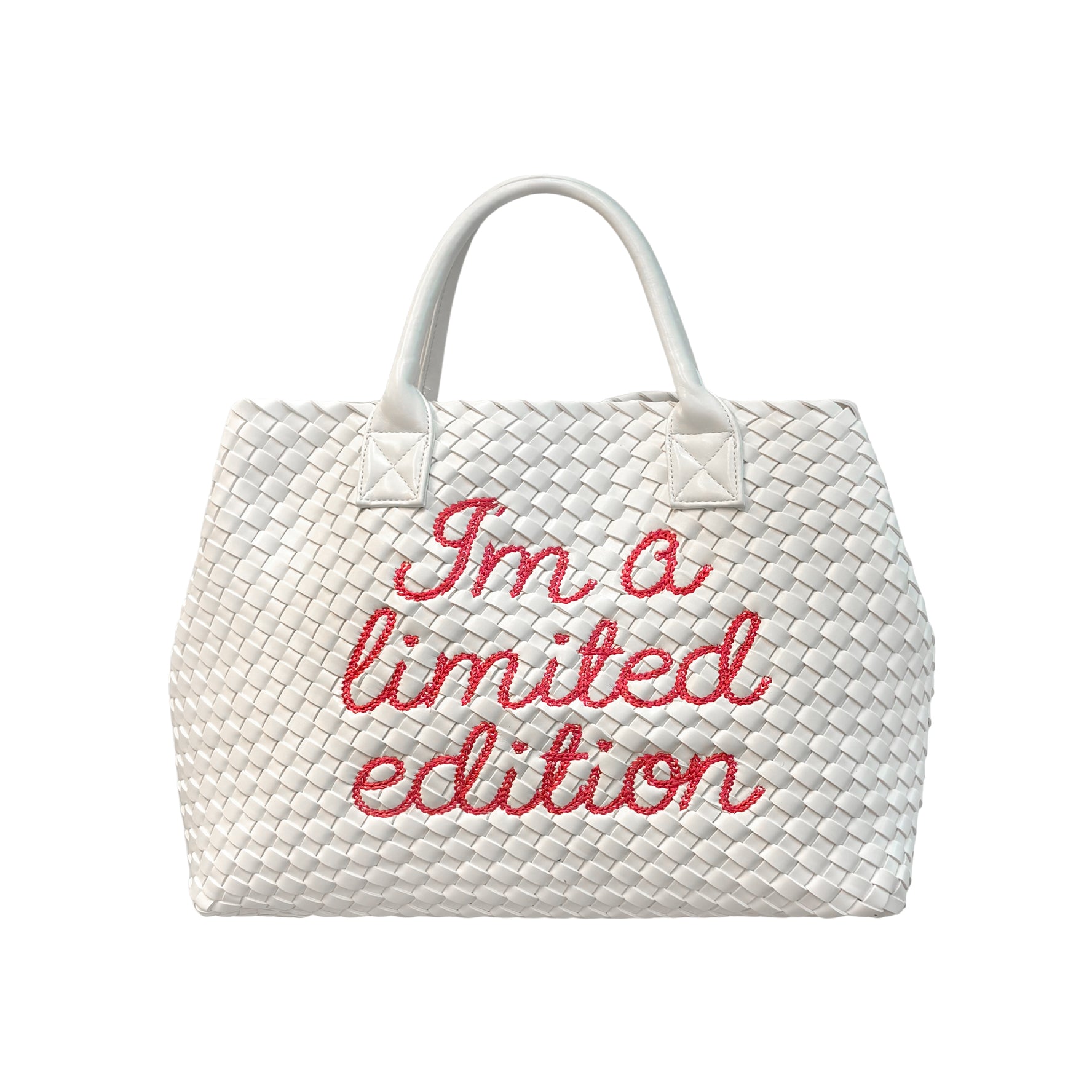 I'm A Limited Edition White Handbag