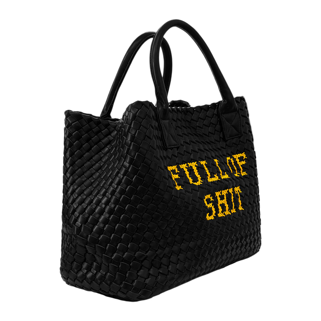 Vegan FULL OF SHIT Woven Handbag