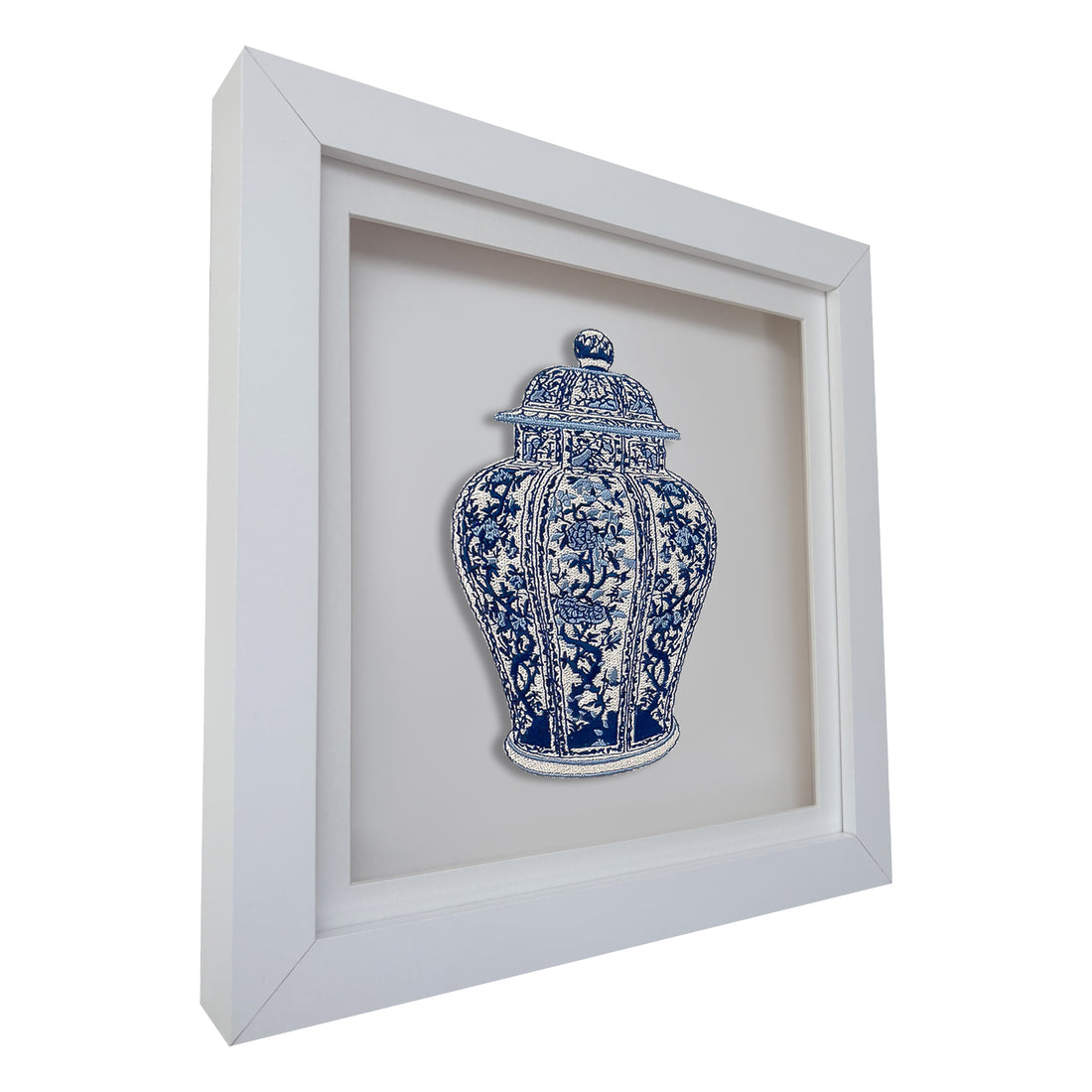 Ginger Jar #1 Embroidered Art Work