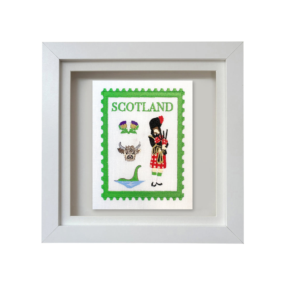 Scotland Embroidered Stamp Artwork