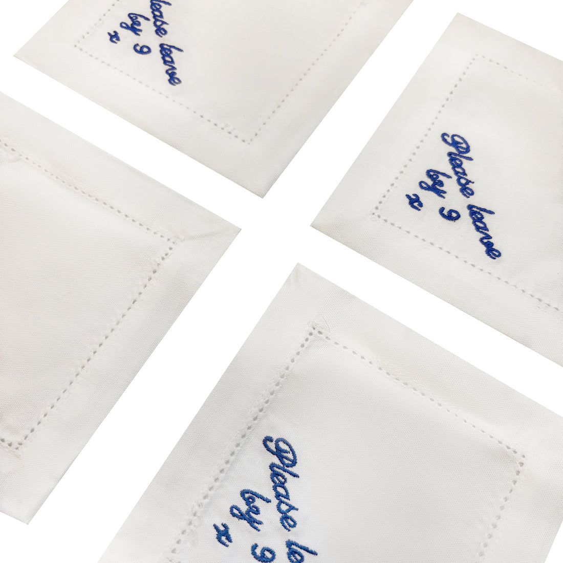 Please Leave by 9 Cocktail Napins Navy | Set of 4