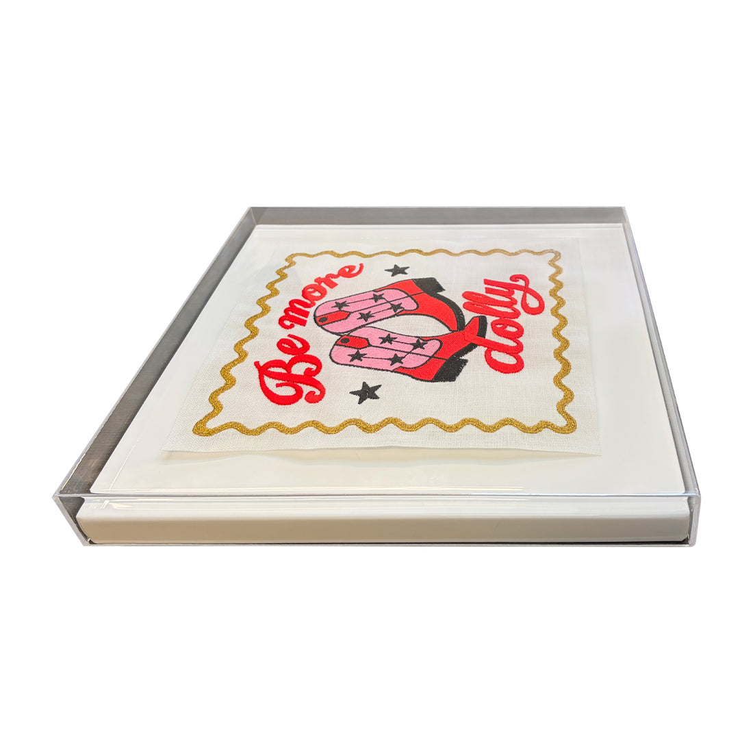 Be More Dolly Embroidered Artwork Print