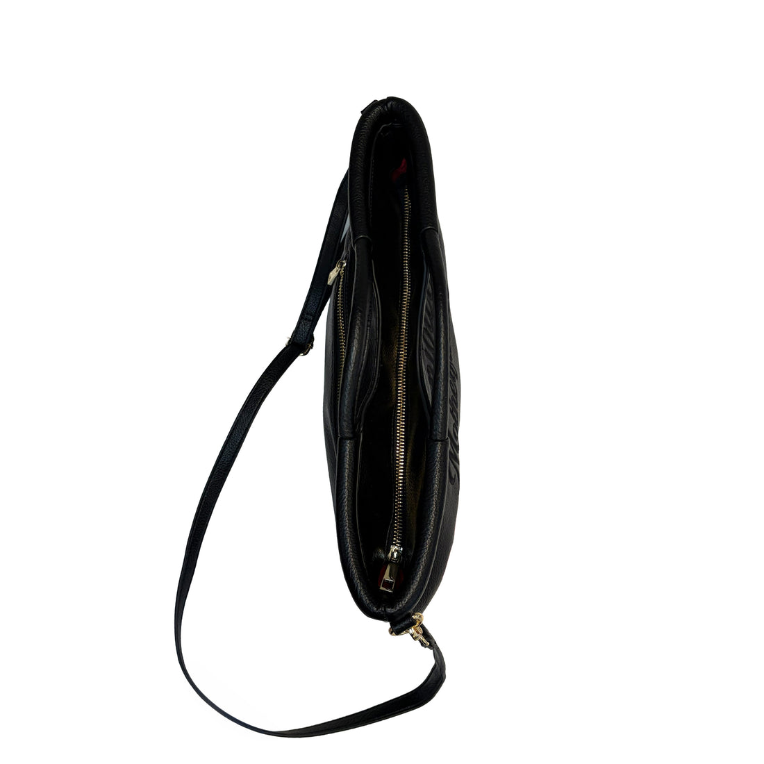 Cinderfuckinrella Black Vegan Leather Clutch