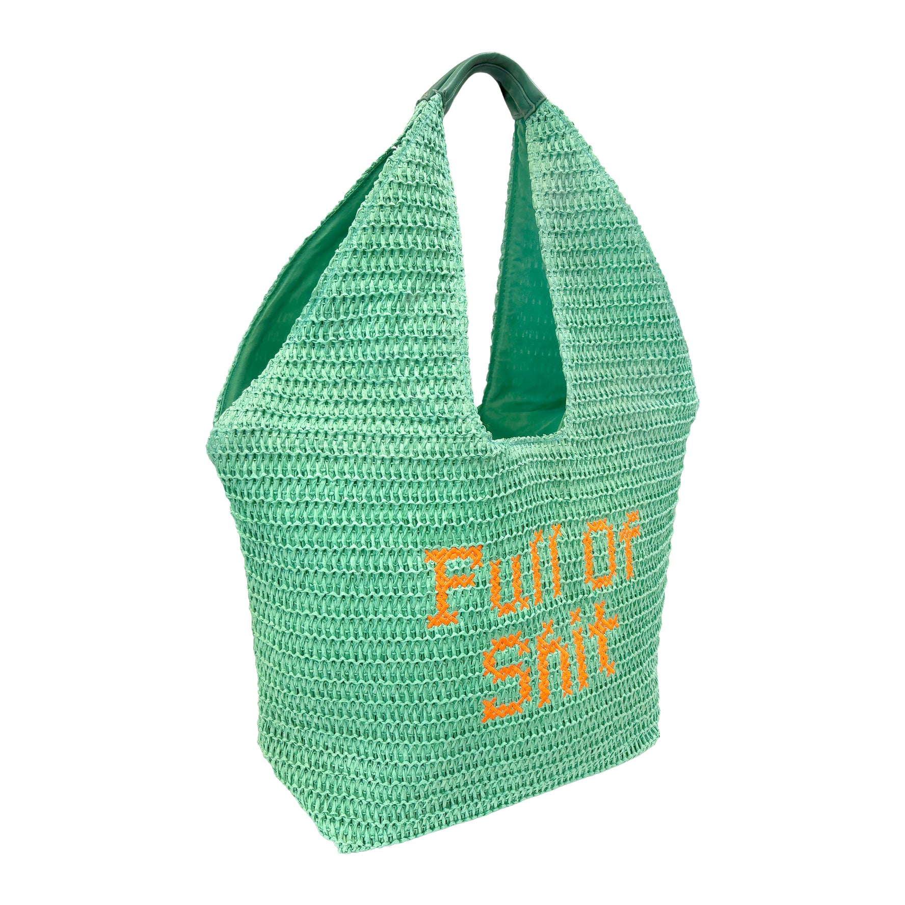 Green Full Of Shit Oversized Bag