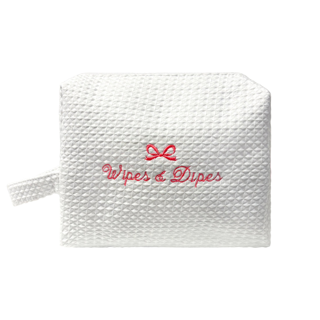Bow Wipes & Dipes Waffle Bag