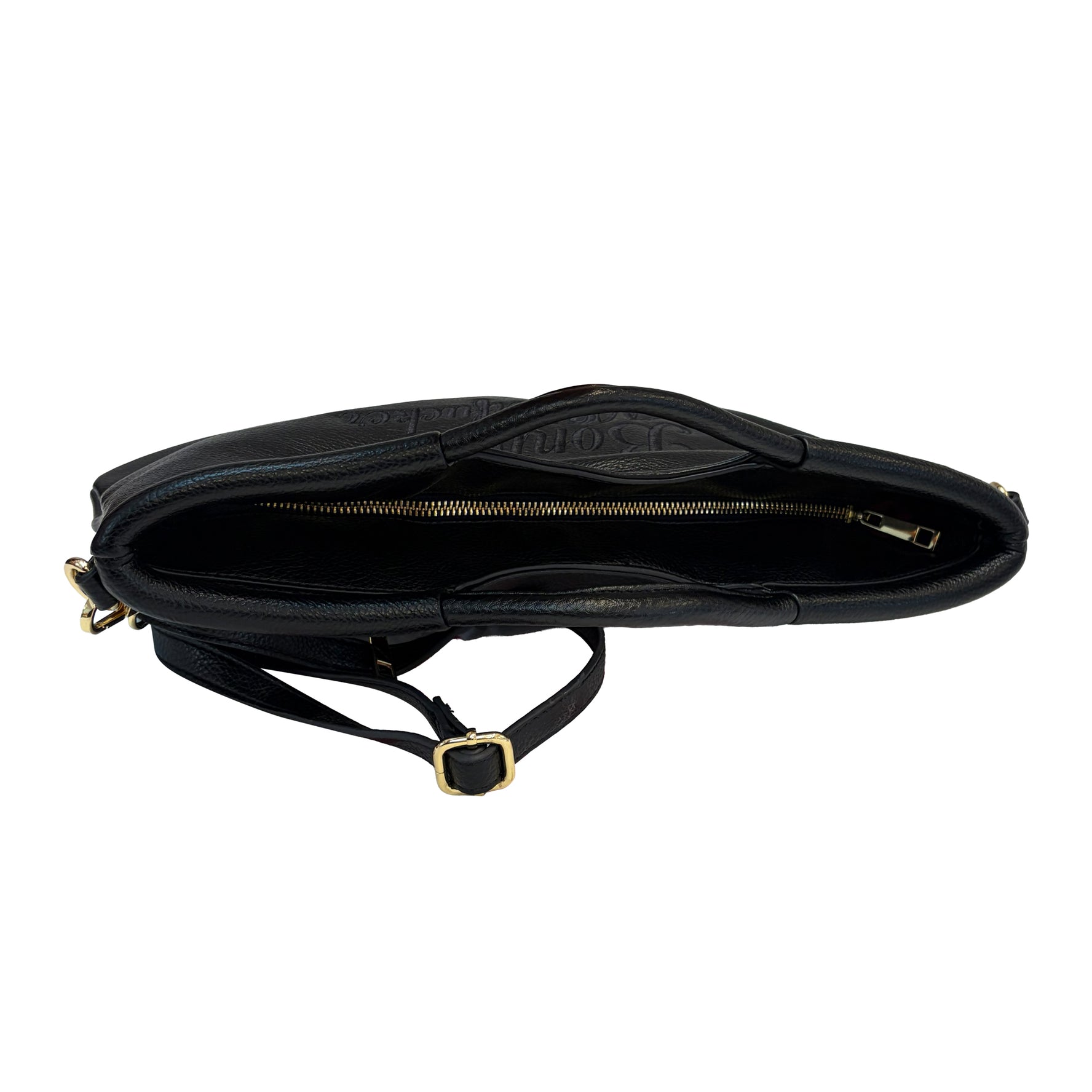 Chic Happens Black Vegan Leather Clutch