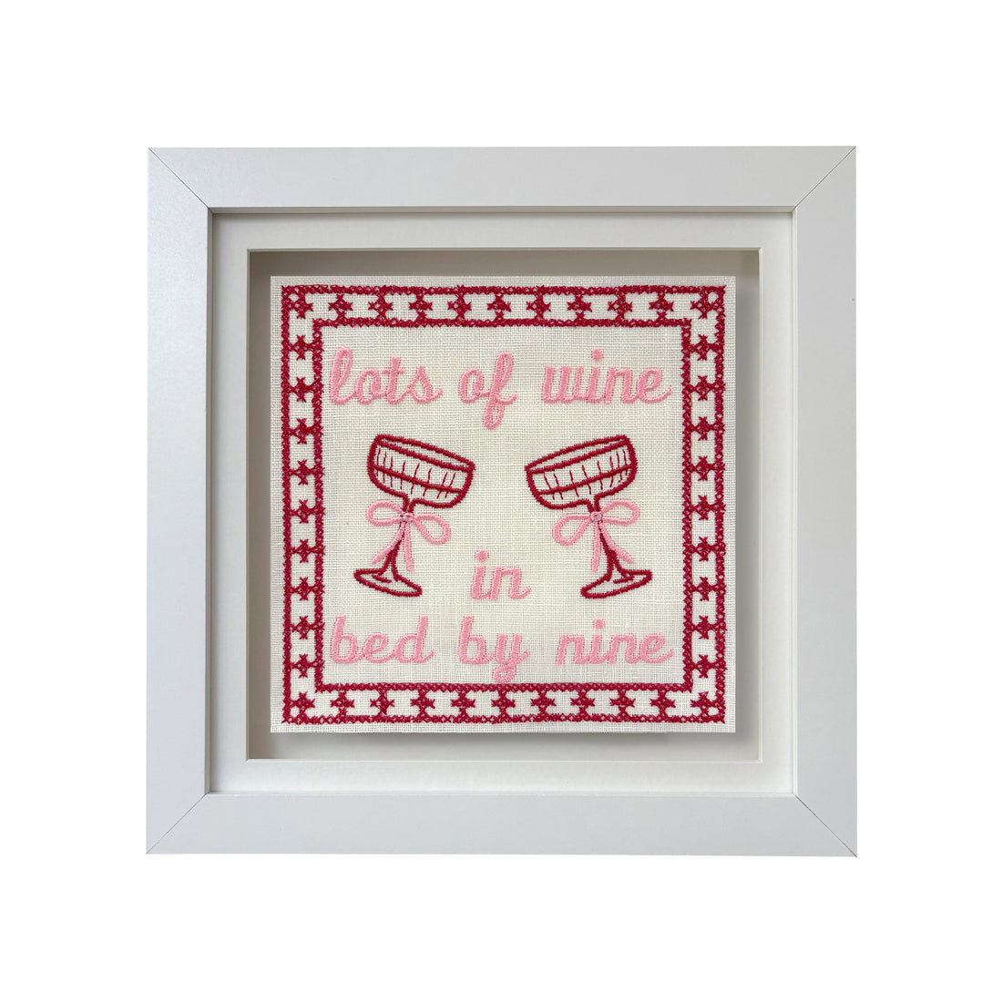 Lots Of Wine In Bed By Nine Artwork