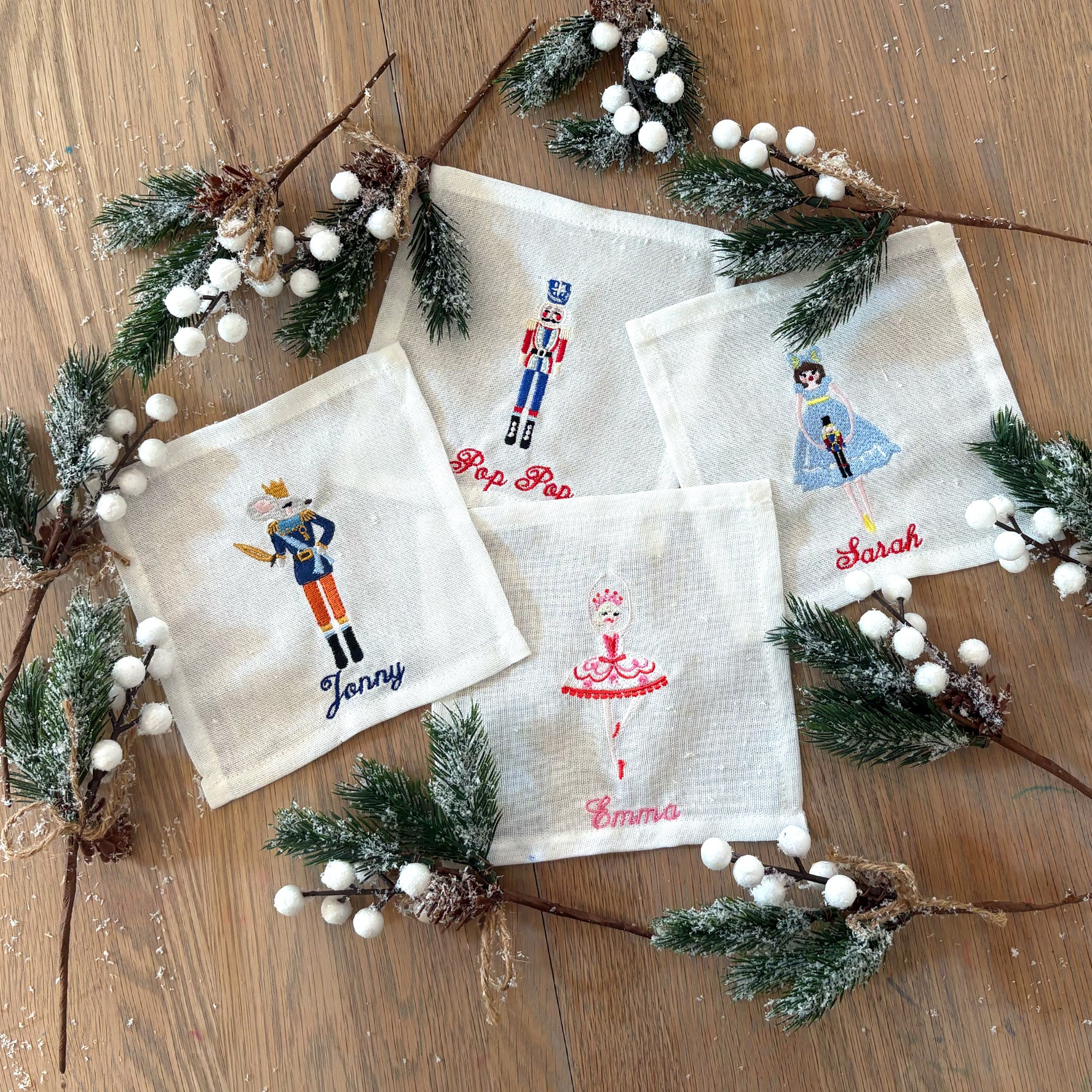 Christmas Nutcracker Cocktail Napkins | Set 4