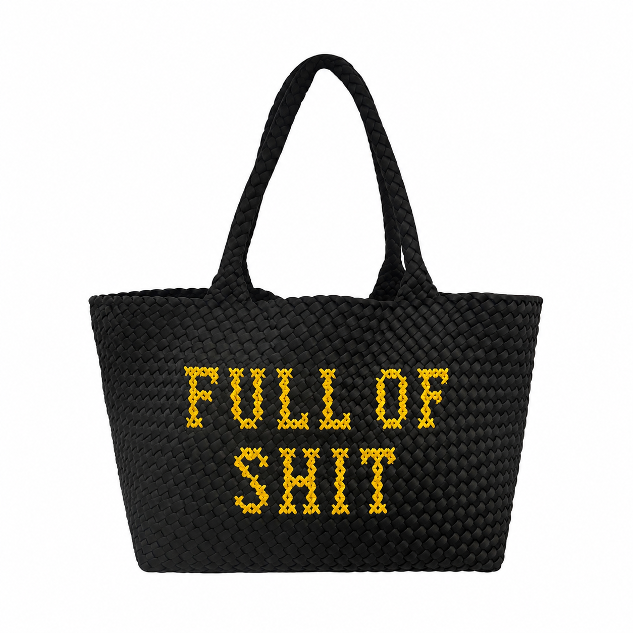 Black Full Of Shit Handbag