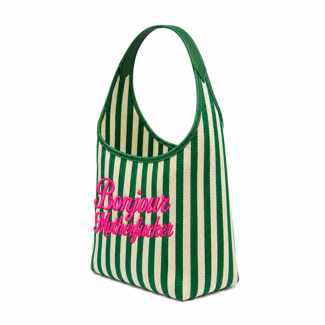 Green Bonjour Motherfuckers Tote Bag
