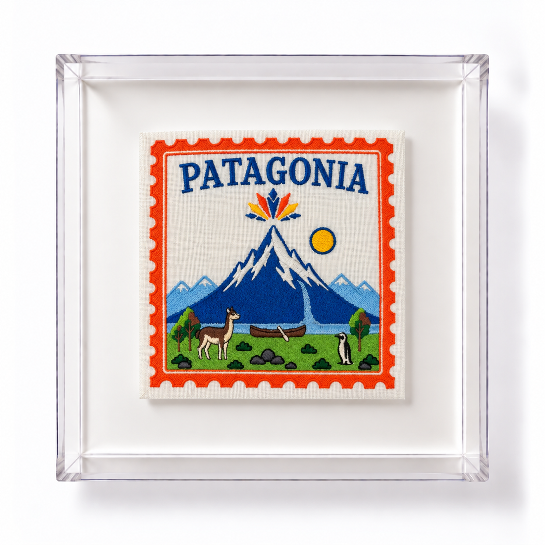 Patagonia Embroidered Stamp Artwork