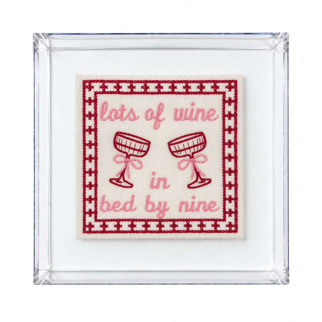 Lots Of Wine In Bed By Nine Artwork