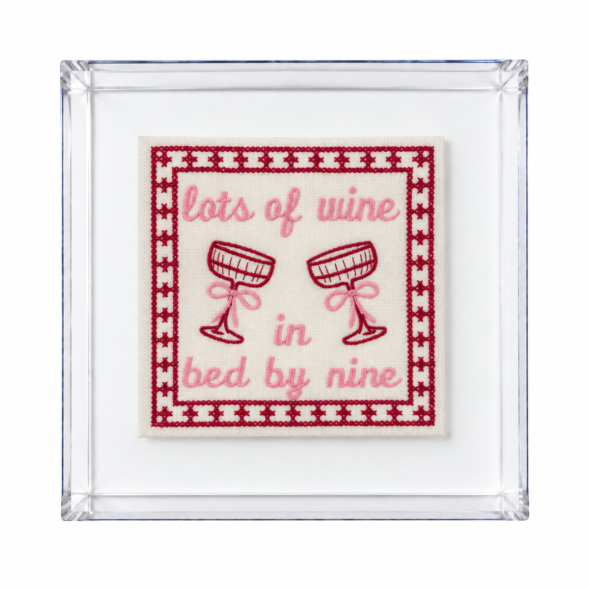 Lots Of Wine In Bed By Nine Artwork